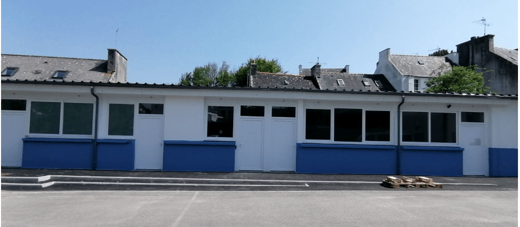 Photo du bâtiment des restos du cœur d'Audierne.