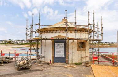 Mât Fénoux en travaux