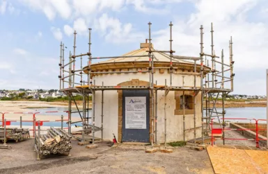 Mât Fénoux en travaux