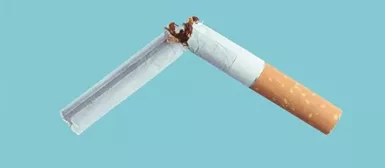 Cigarette industrielle brisée
