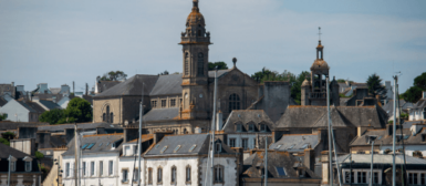 Vue du centre ville d'Audierne